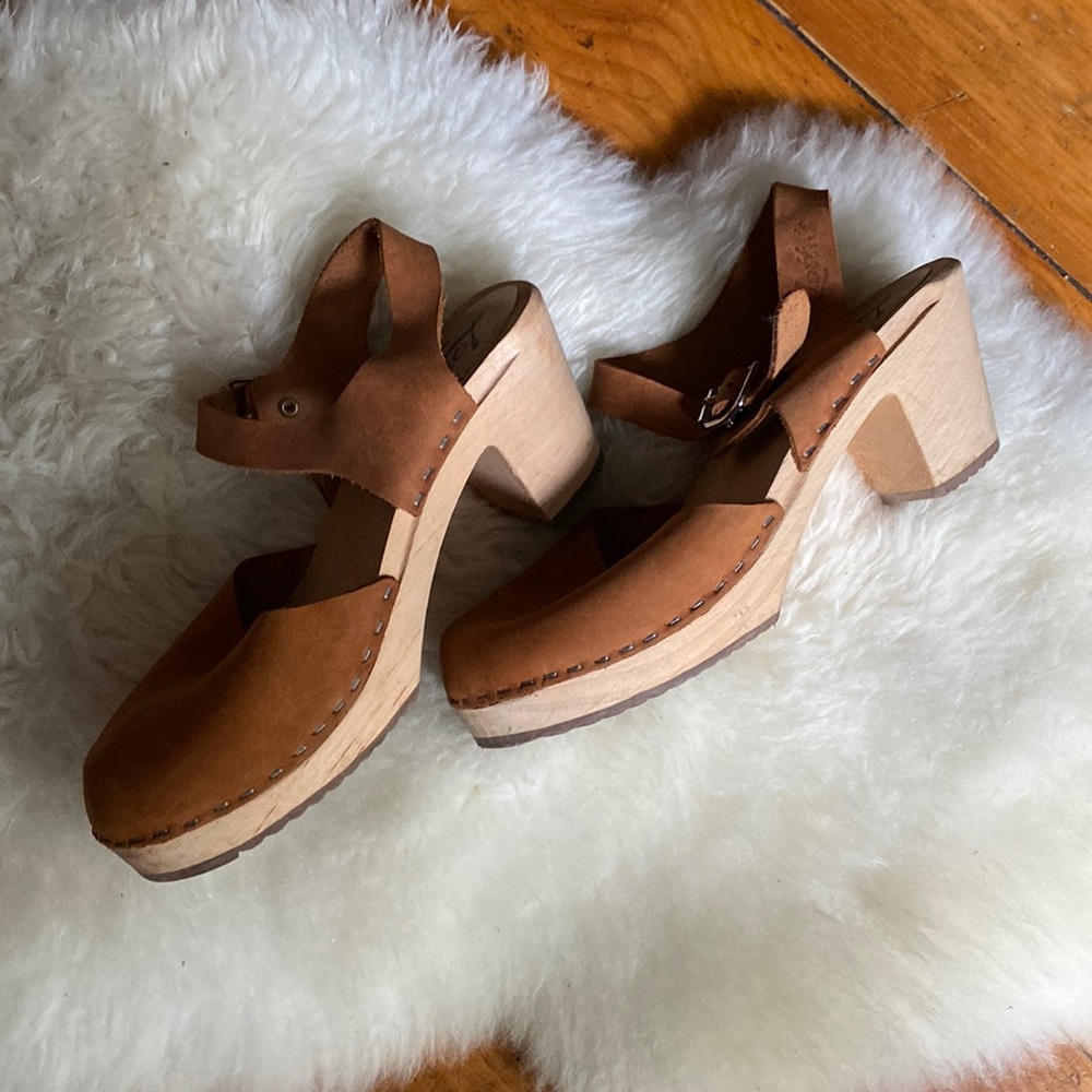 Lotta from Stockholm Brown Clogs 7.5 EU 38